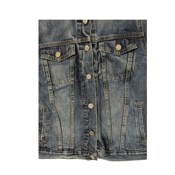 Gap Denim Jacket 1989 Women Classic Jean Jacket 100% Cotton Blue Wash Size Small - Picture 4 of 6